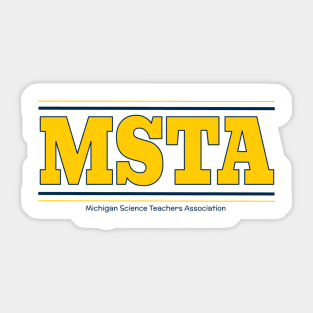 MSTA Old School Ann Arbor Maize and Blue Sticker